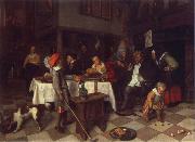 Jan Steen Twelfth Night France oil painting artist